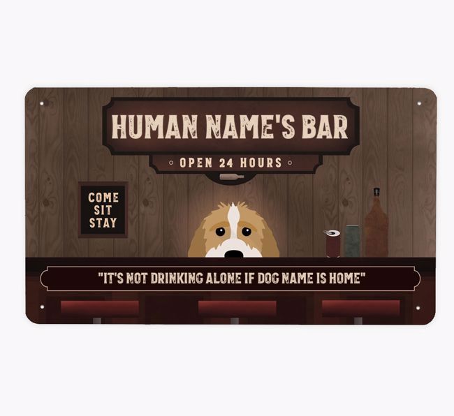 Vintage Bar: Personalized {breedFullName} Metal Sign